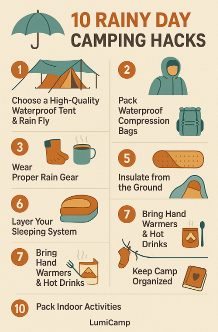 Rainy Day Camping: Hacks to Stay Warm, Dry and Happy