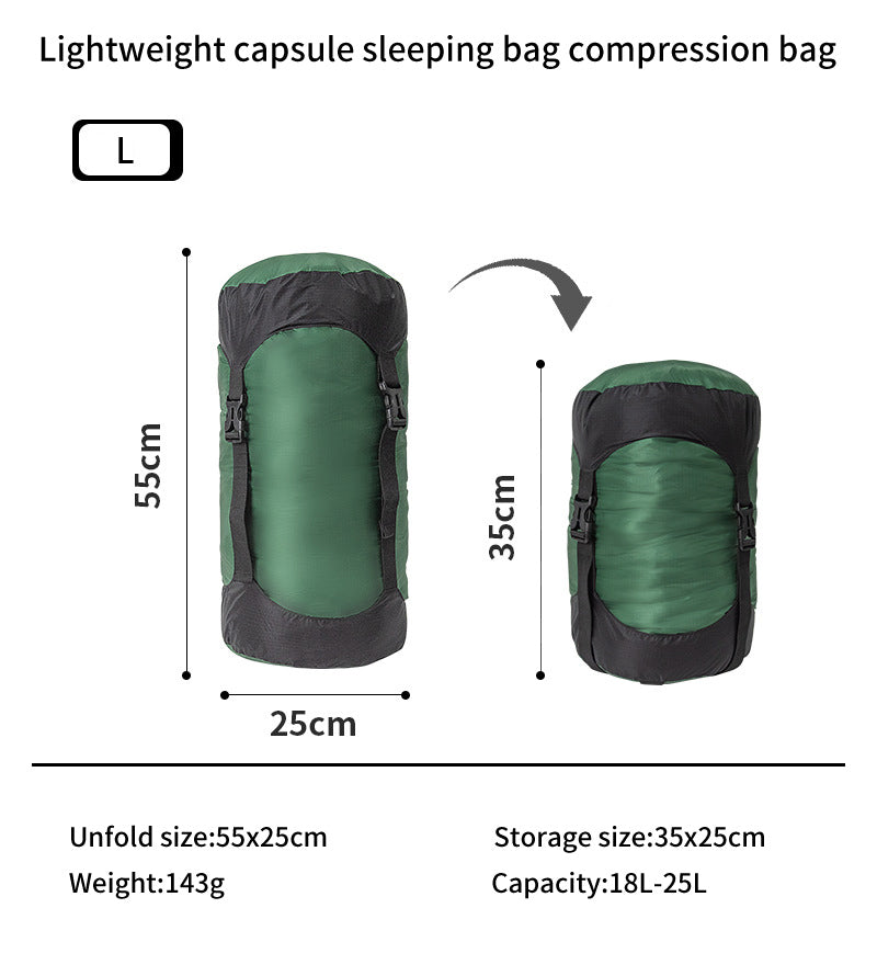Ultralight Capsule Compression Sleeping Bag Sac