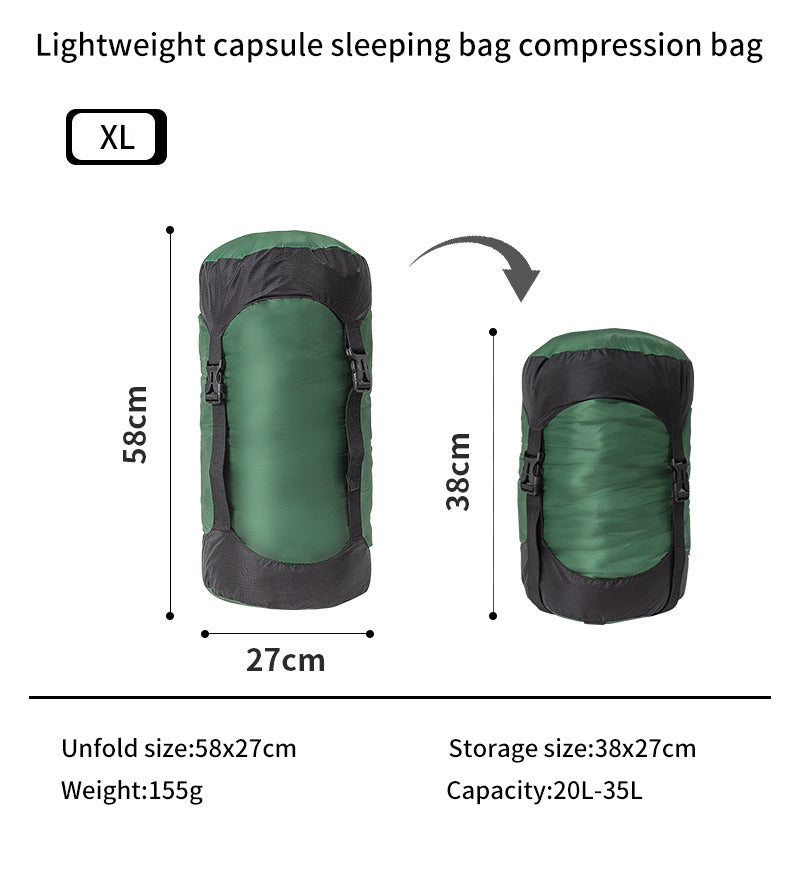 Ultralight Capsule Compression Sleeping Bag Sac