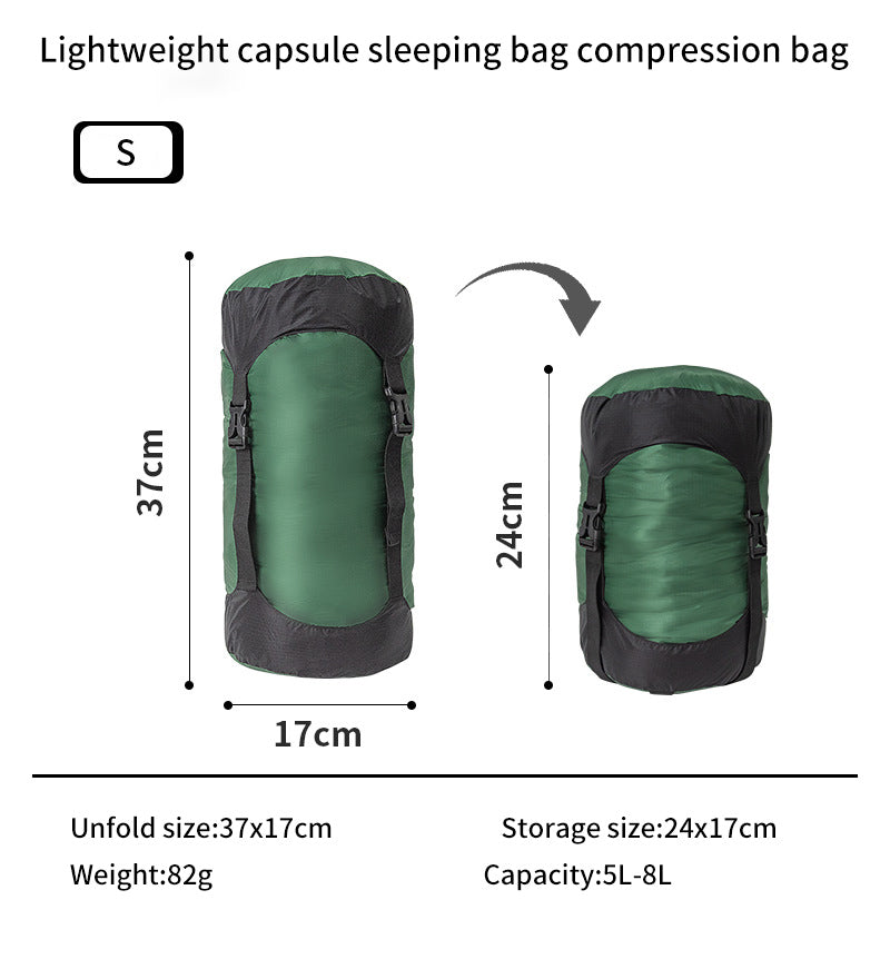 Ultralight Capsule Compression Sleeping Bag Sac