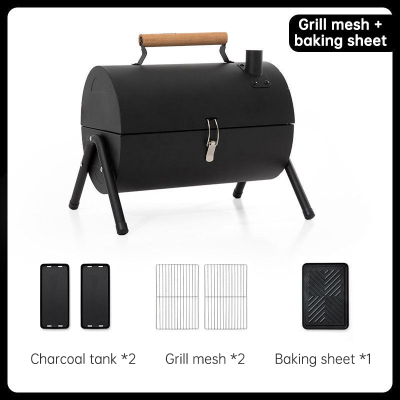 Portable Barrel Grill