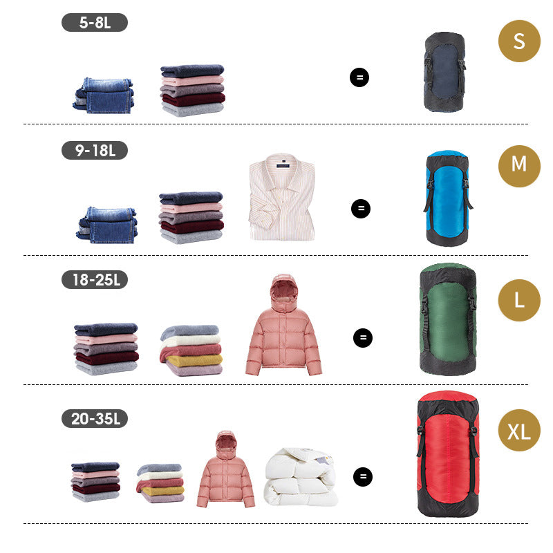 Ultralight Capsule Compression Sleeping Bag Sac