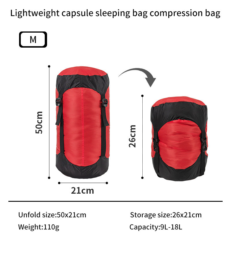 Ultralight Capsule Compression Sleeping Bag Sac