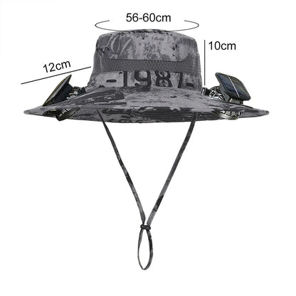 Solar Fan Bucket Hat
