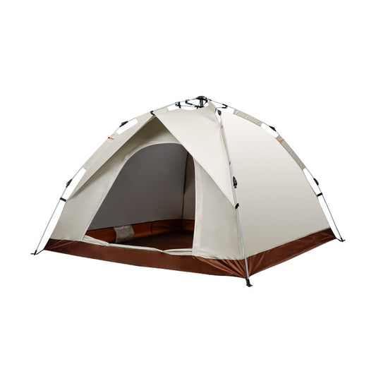 Beige Single Layer Pop-Up Tent