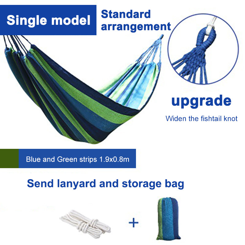 Canvas Camping Hammock – Rainbow