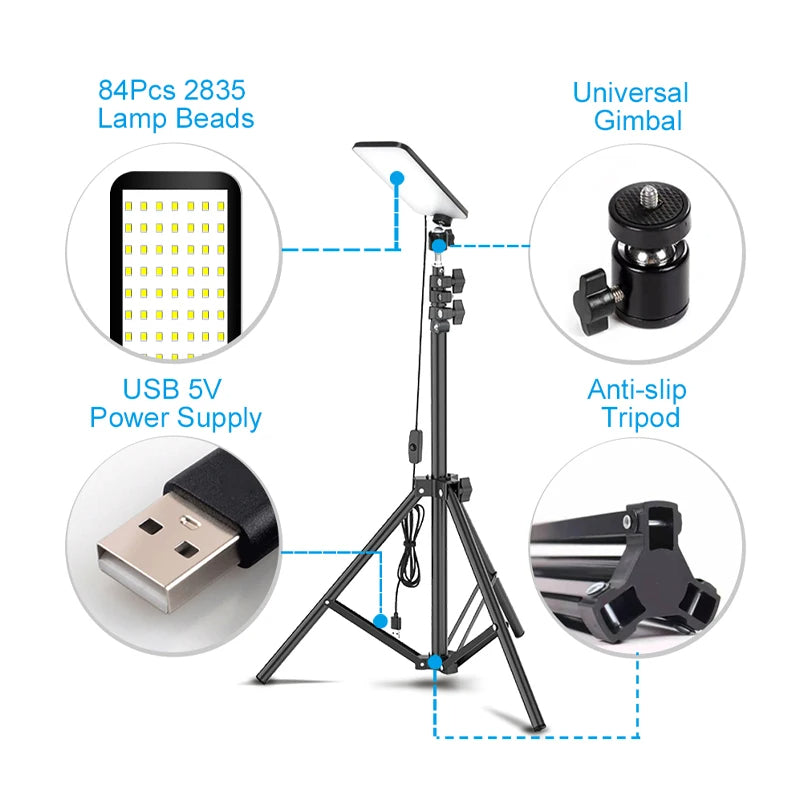 Camping Tripod LED Light