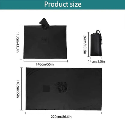 3-in-1 Camo Rain Poncho