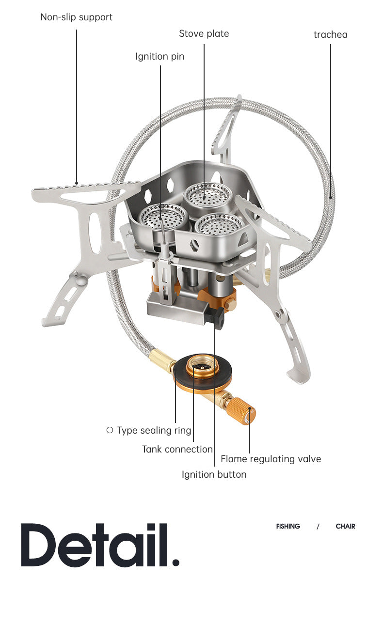 Triple Flame Gas Stove