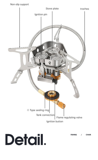 Triple Flame Gas Stove