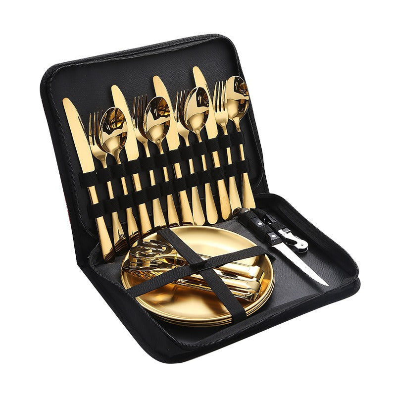 TrailFeast Stainless Cutlery Set