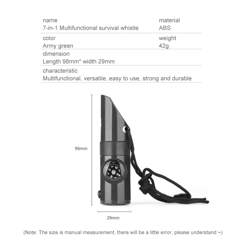7-in-1 Survival Whistle