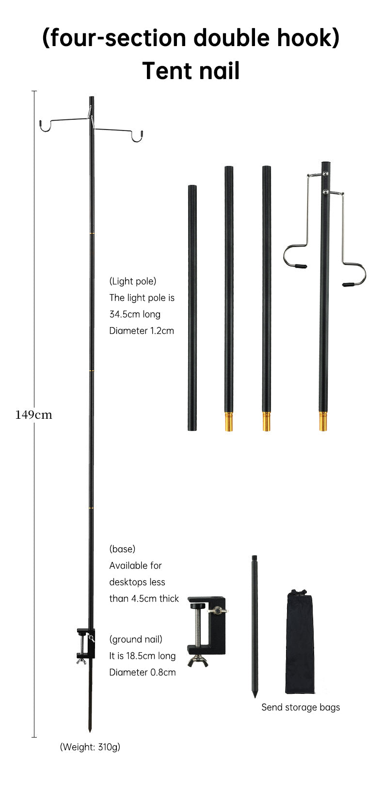 Folding Lantern Stand