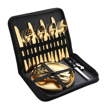 TrailFeast Stainless Cutlery Set