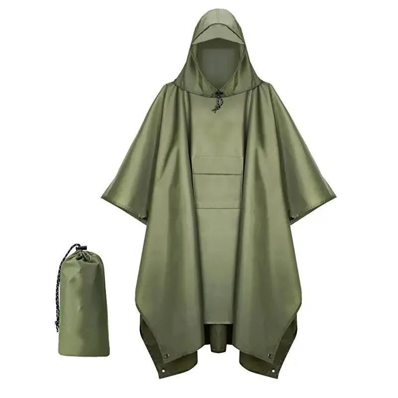 3-in-1 Camo Rain Poncho