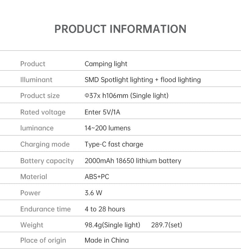 Lighthouse Camping Light
