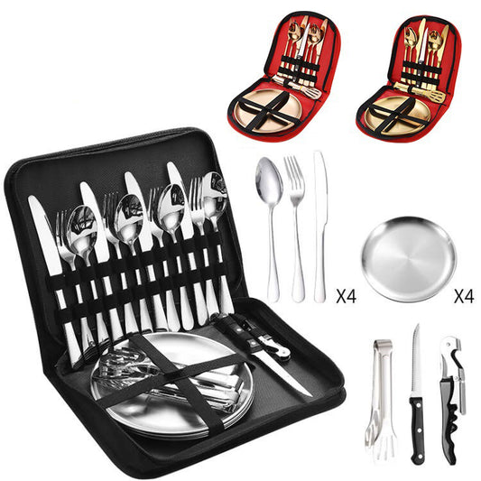 TrailFeast Stainless Cutlery Set
